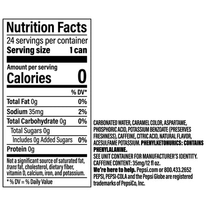 미국직구 펩시 Diet  Soda Pop, 12 fl oz, 24 Pack Cans