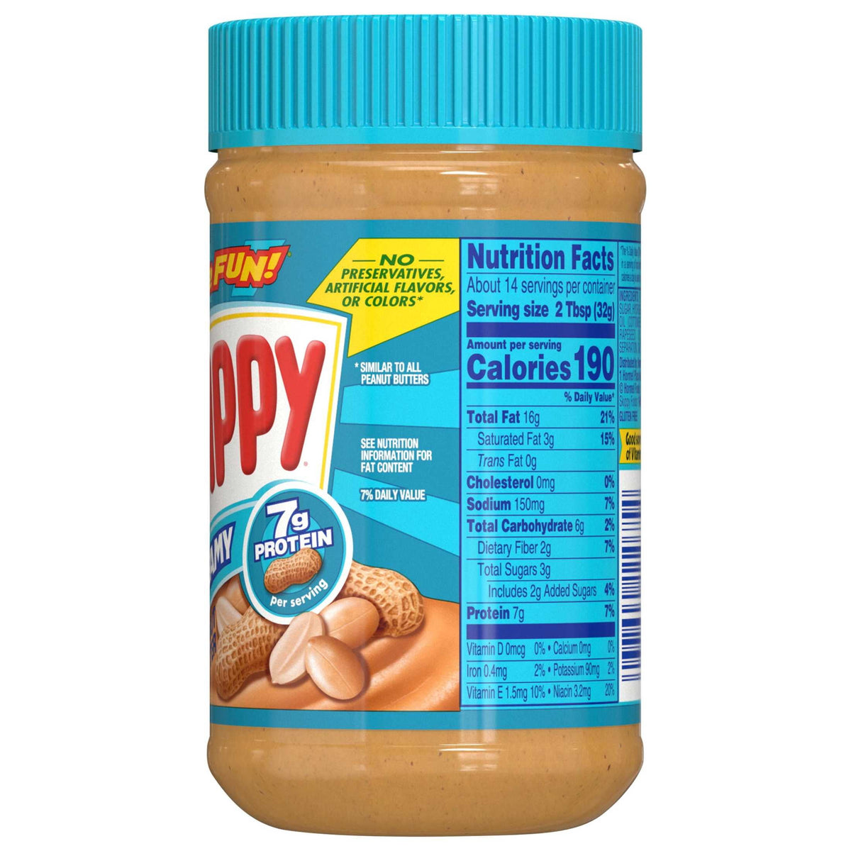 미국직구 스키피 Peanut Butter, Creamy, Plastic Jar 16.3 oz