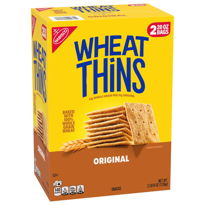 미국직구 Wheat Thins Whole Grain Wheat Crackers, Original, 40 oz
