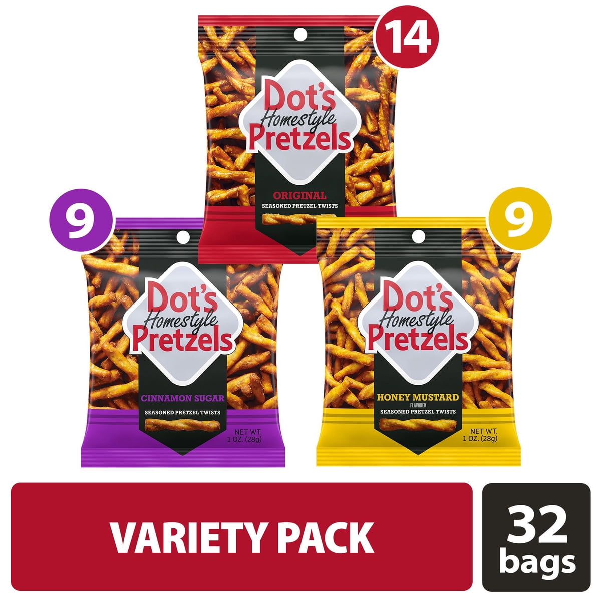 미국직구 Dot's Homestyle Pretzel 28g / Dot's Homestyle Pretzel Twists Variety Pack, 28g, 32 pk 4
