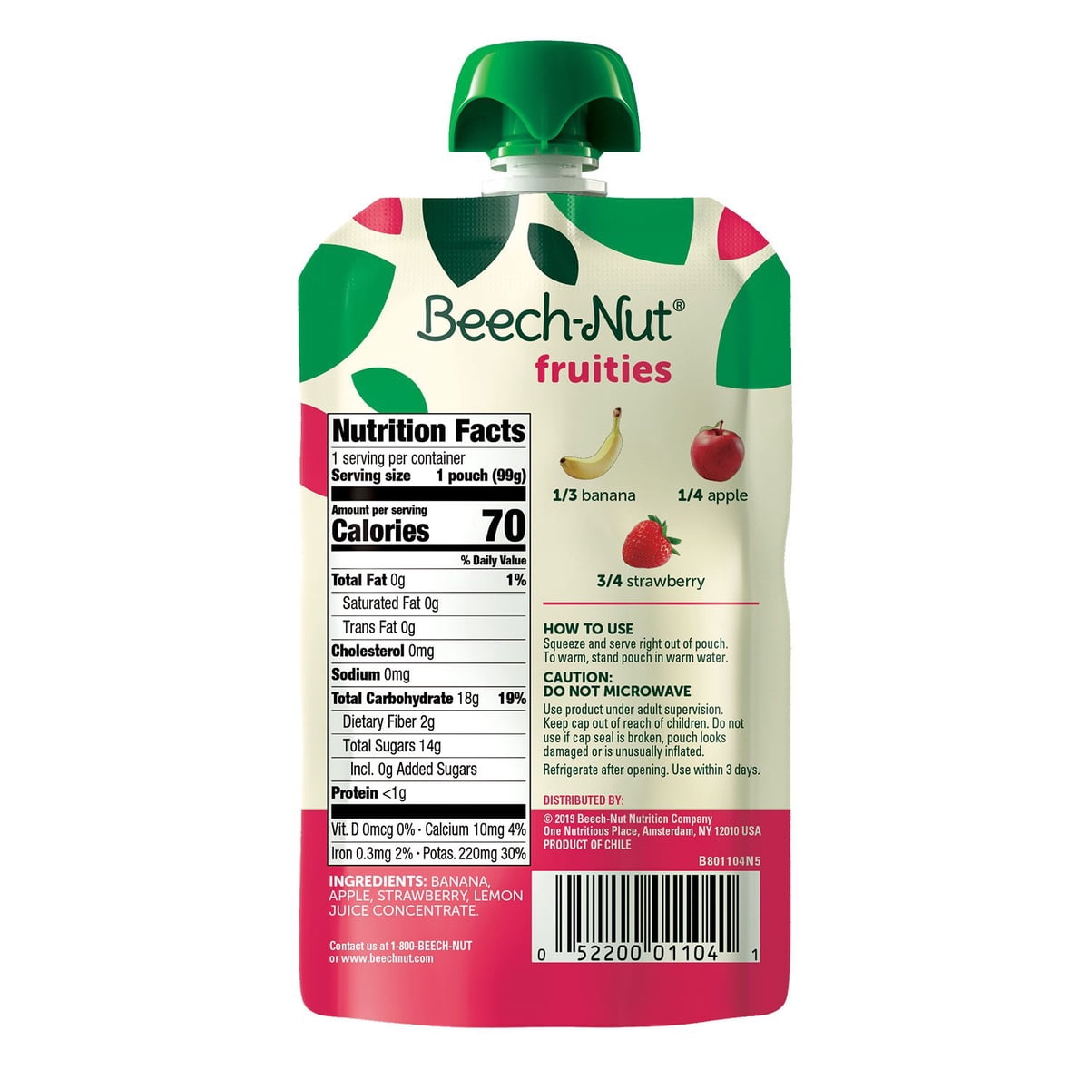 미국직구 Beech-Nut Veggies and 견과 99g 18팩 / Beech-Nut Veggies and Fruities Stage 2 Baby Food P 5