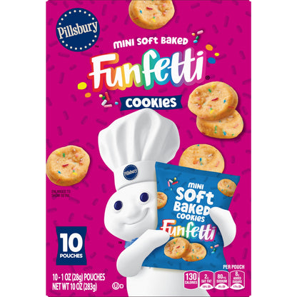 미국직구 필스버리 Funfetti Mini Soft Baked Cookies (10 Pouches)