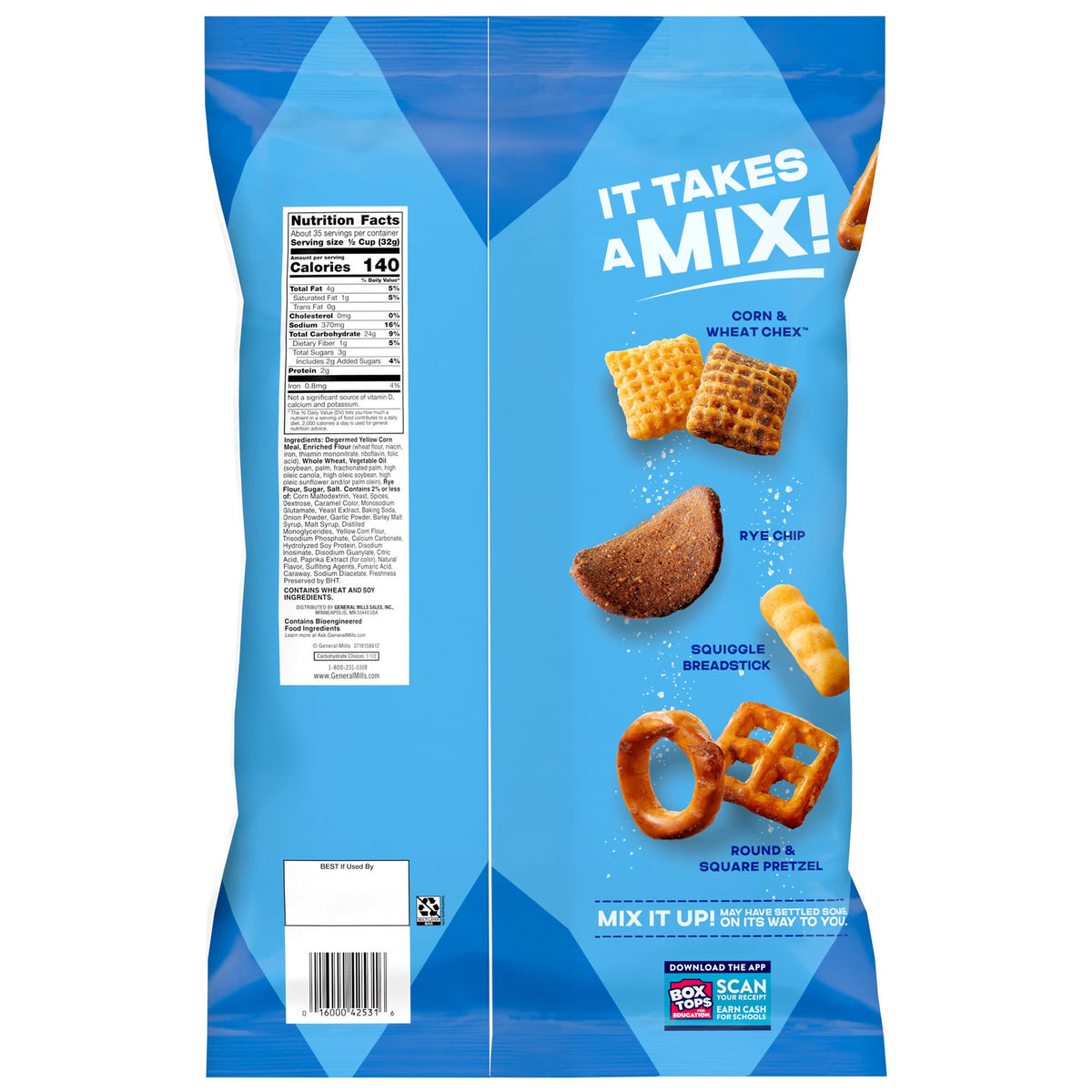 미국직구 Chex Mix Snack Mix, Traditional, 40 oz
