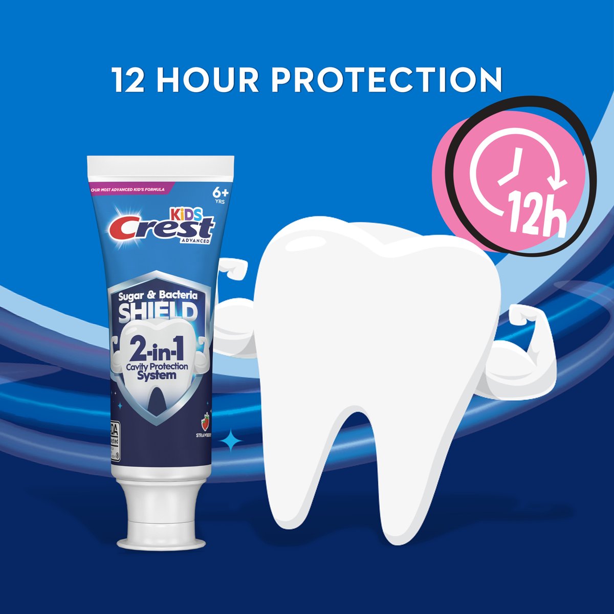 미국직구 Crest Toothpaste 116g / Crest Toothpaste, Kids Sugar Bacteria Shield Fluoride Toothpa 5