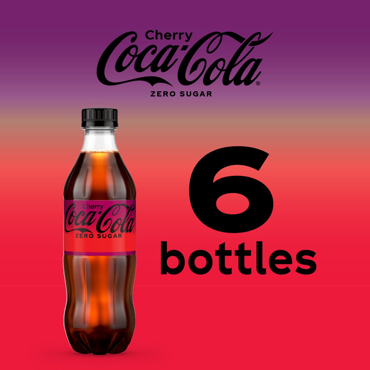 미국직구 Coca-Cola Zero Sugar 500ml 6팩 / Coca-Cola Zero Sugar Cherry Diet Soda Soft Drink, 500 5