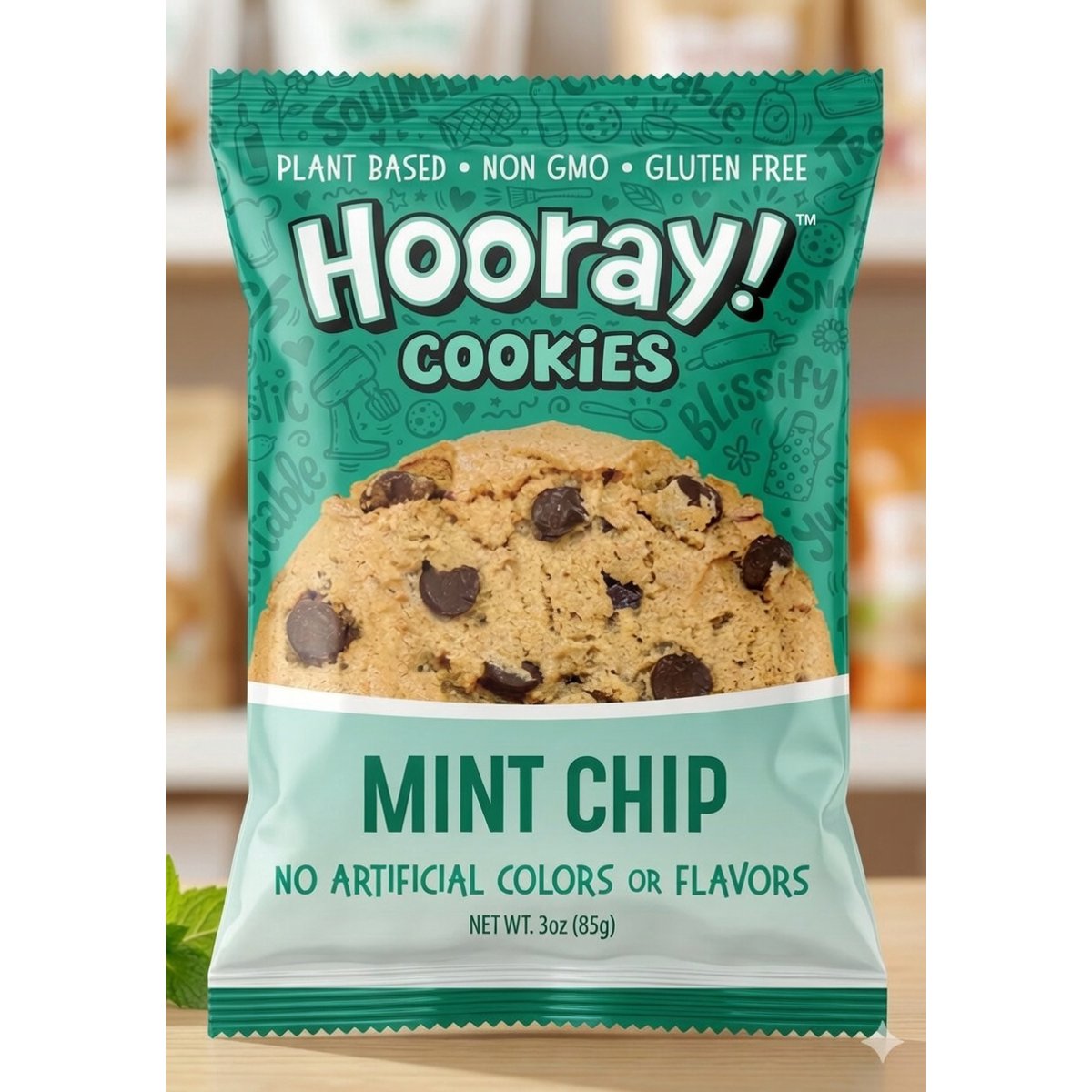 미국직구 HOORAY 과자 85g / HOORAY! Mint Chip Cookies Gluten-Free 6 Count 85g 3