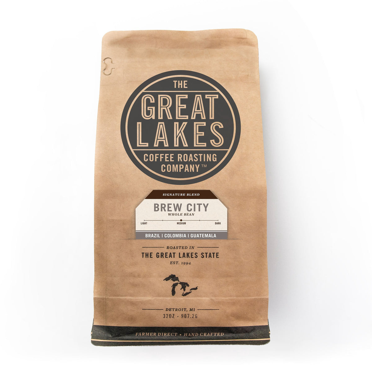 미국직구 Great Lakes Medium 커피 907g / Great Lakes Medium Roast Whole Bean Coffee, Brew City Blend, 907g 1