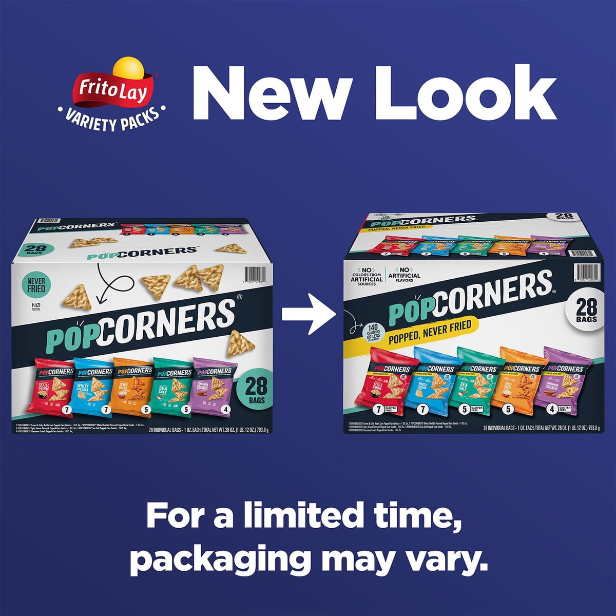 미국직구 PopCorners 28g 28팩 / PopCorners Variety Pack Chips, 28g, 28 ct. 5
