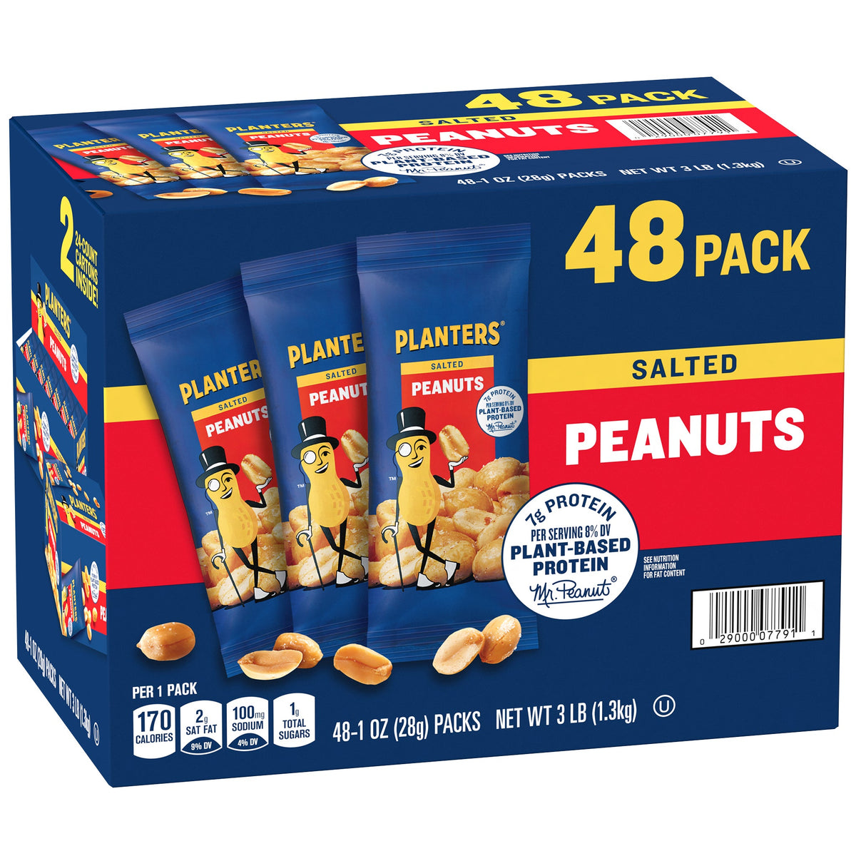 미국직구 Planters Peanuts, Salted, 1 oz, 48 ct