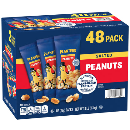 미국직구 Planters Peanuts, Salted, 1 oz, 48 ct