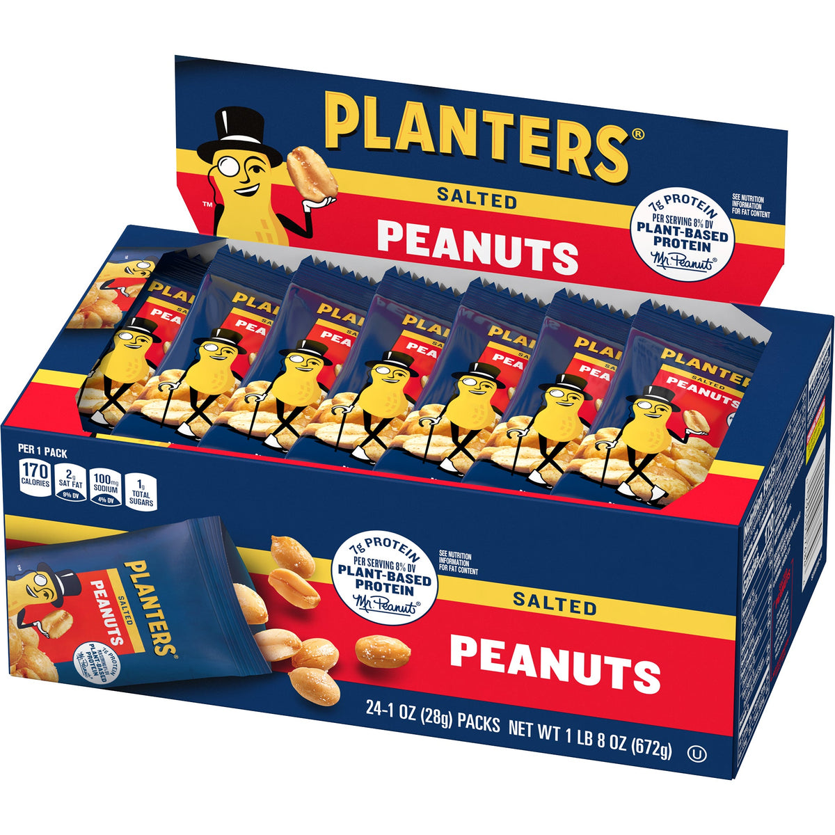 미국직구 Planters Peanuts, Salted, 1 oz, 48 ct
