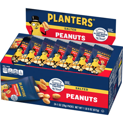 미국직구 Planters Peanuts, Salted, 1 oz, 48 ct