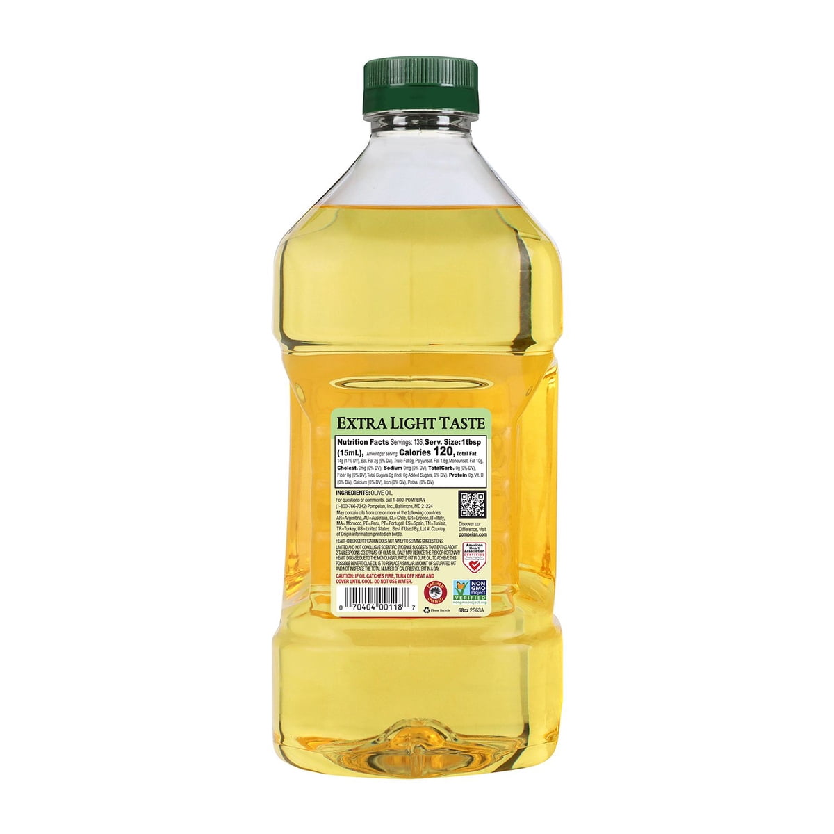 미국직구 Pompeian Extra Light 2.0L / Pompeian Extra Light Tasting Olive Oil, 2.0L 6