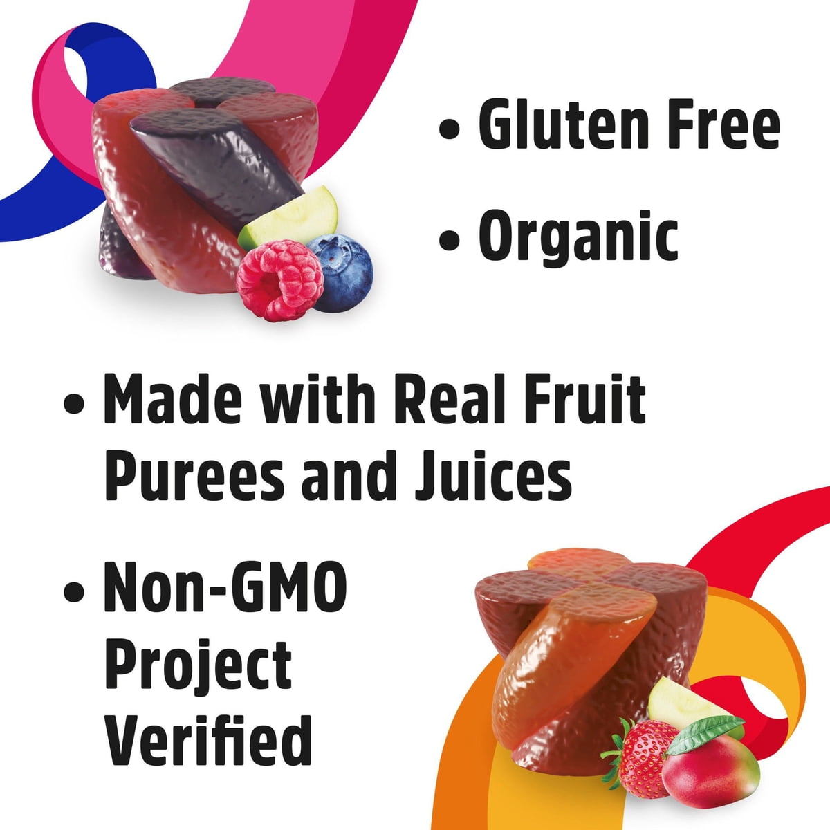 미국직구 Pure 20g / Pure Organic Twisted Fruit Bites, Snack Variety Pack, 20g, 24 pk. 4