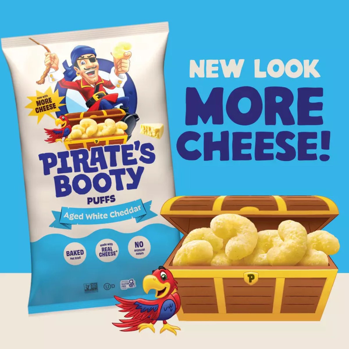 미국직구 Pirate's Booty Aged 14g / Pirate's Booty Aged White Cheddar 14g, 40 pk. 4