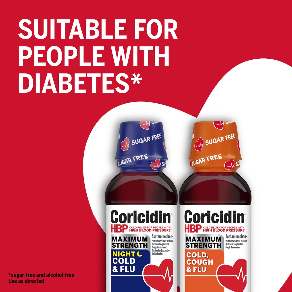 미국직구 Coricidin HBP Cold 355ml / Coricidin HBP Cold & Flu Medicine, Sugar Free Night Liquid 2