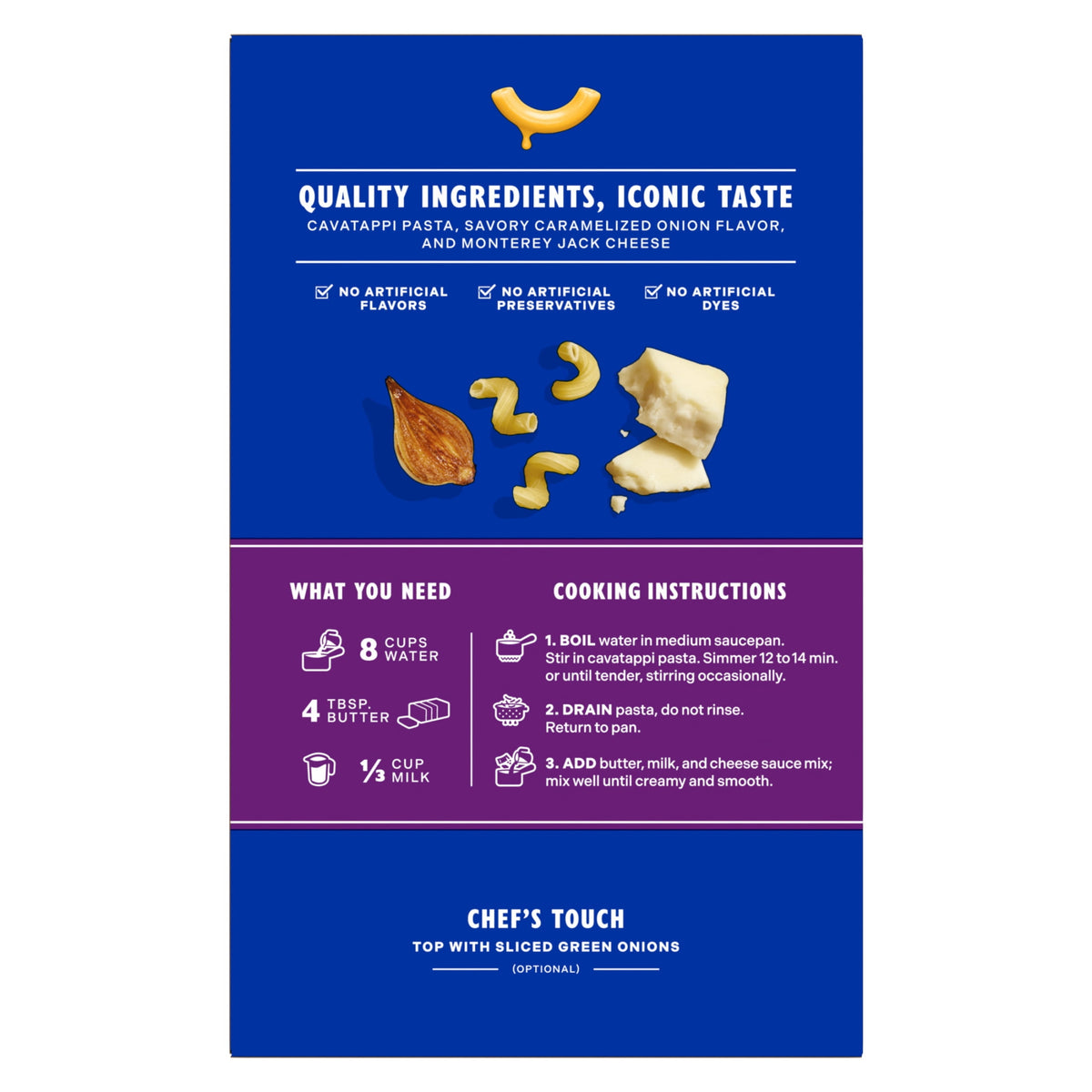 미국직구 크래프트 (8 pack)  and Cheese Restaurant Edition Macaroni and Cheese, 1 Box, for Easy Mealtime Solutions, Monterey Jack Caramelized Onion Flavored, Ma