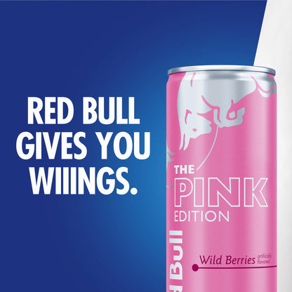 미국직구 레드불 Pink Edition Energy Drink,  Wild Berries,  12 fl. oz.,  6 x 4 Cans