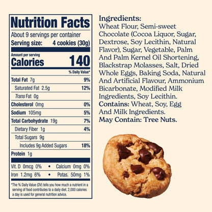 미국직구 페이머스아모스 Classic Chocolate Chip Cookies, Bite-size cookies, Sweet Treats, 30 Pack Box, 1 oz Bag