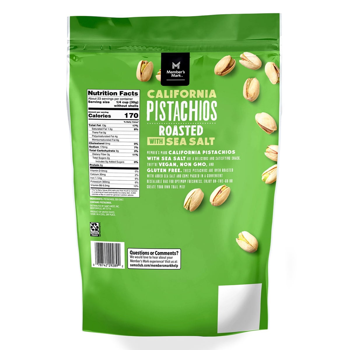 미국직구 멤버스마크 1.4kg / Member's Mark Roasted & Salted Pistachios, 1.4kg 2