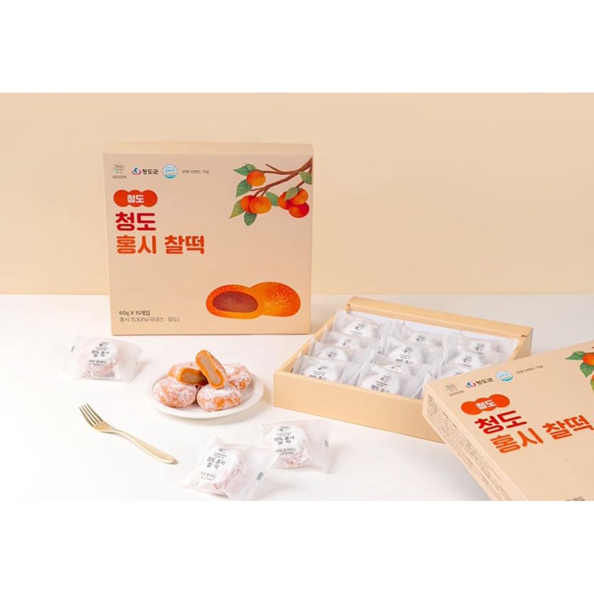 미국직구 Cheongdo Soft Persimmon 60g / Cheongdo Soft Persimmon Rice Cake, Korean Glutinous Ric 4