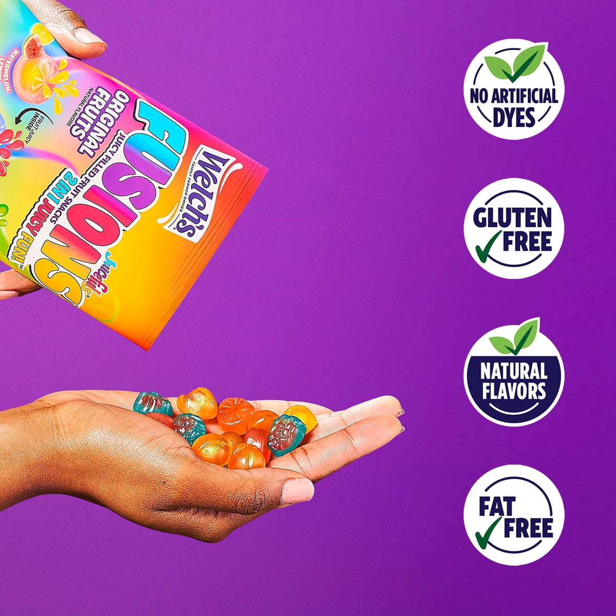 미국직구 Welch's Juicefuls Fusions 23g / Welch's Juicefuls Fusions Fruit Snacks, 23g, 42 pk. 3