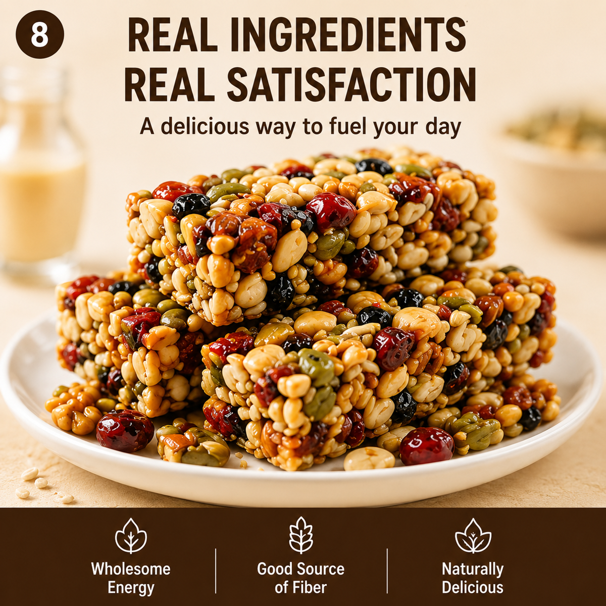 미국직구 Premium Eight-Treasure Mixed 견과 249g / Premium Eight-Treasure Mixed Nut & Seed Bar (2 5