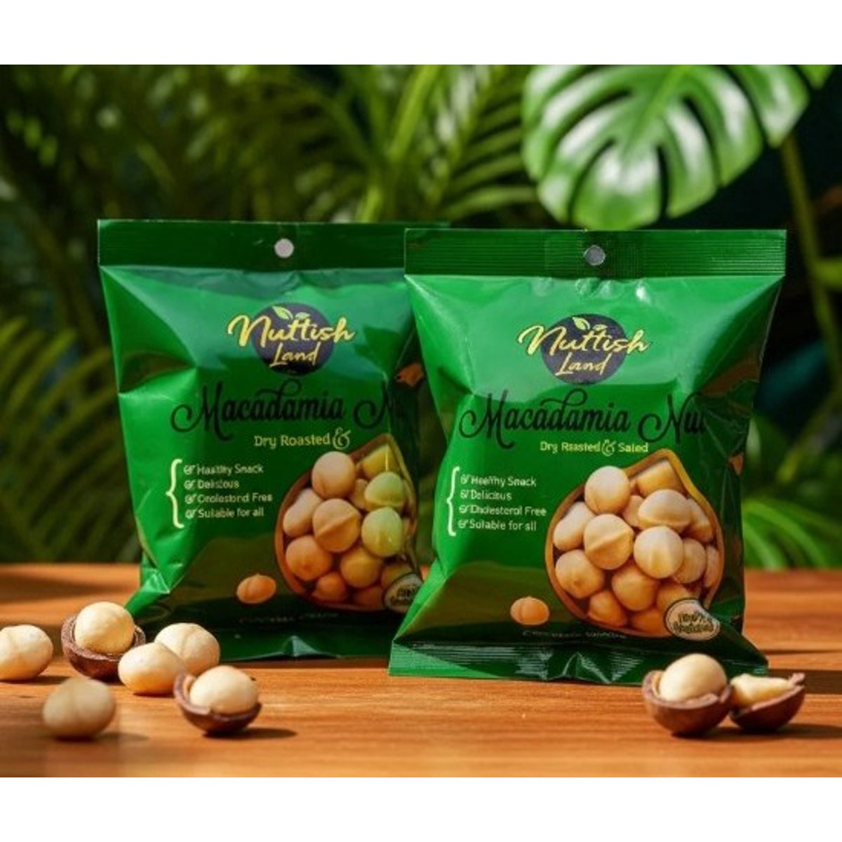 미국직구 Nuttish Land Macadamia 견과 250g / Nuttish Land Macadamia Nuts Dry Roasted and Salted,  4