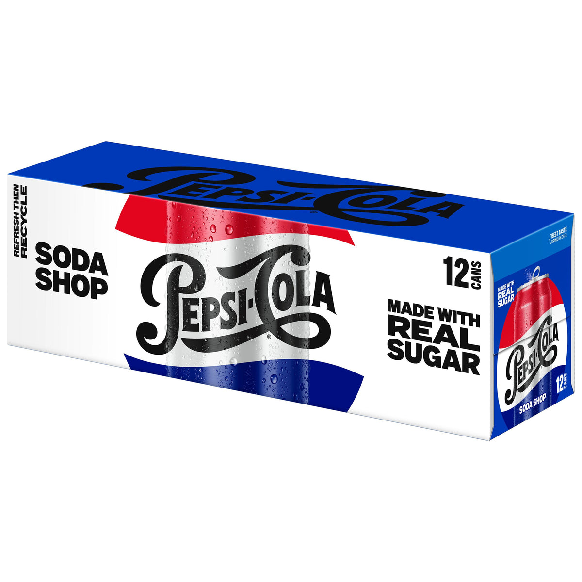미국직구 펩시 Made with Real Sugar Cola 12 fl oz, 12 pack Cans