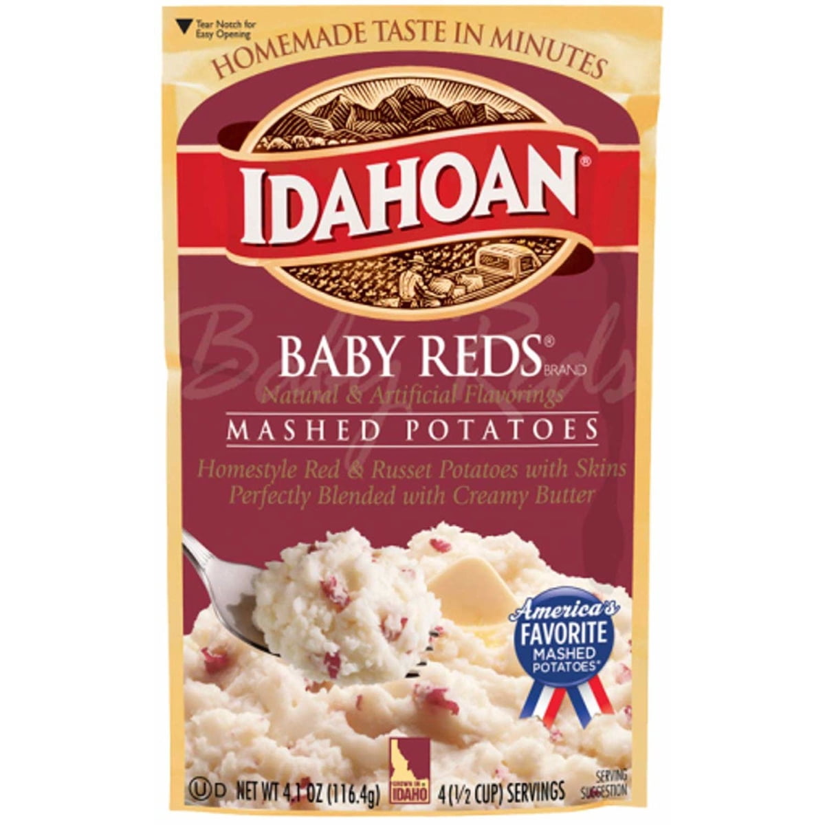 미국직구 Idahoan Baby Reds 113g / Idahoan Baby Reds Value Pack Mashed Potatoes, 113g, 9 pk. 4