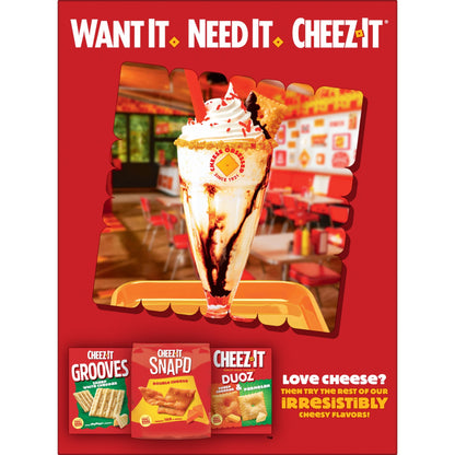 미국직구 치즈잇 Double Cheese Snack Mix, Lunch Snacks, 9.75 oz