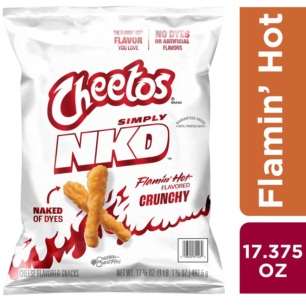 미국직구 Cheetos Simply NKD 492g / Cheetos Simply NKD Crunchy Flamin’ Hot Cheese Flavored Snac 3