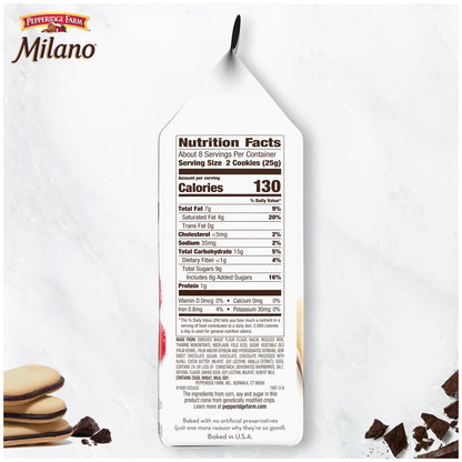 미국직구 페퍼리지팜 Milano Cookies, Raspberry Chocolate, 7 oz Bag