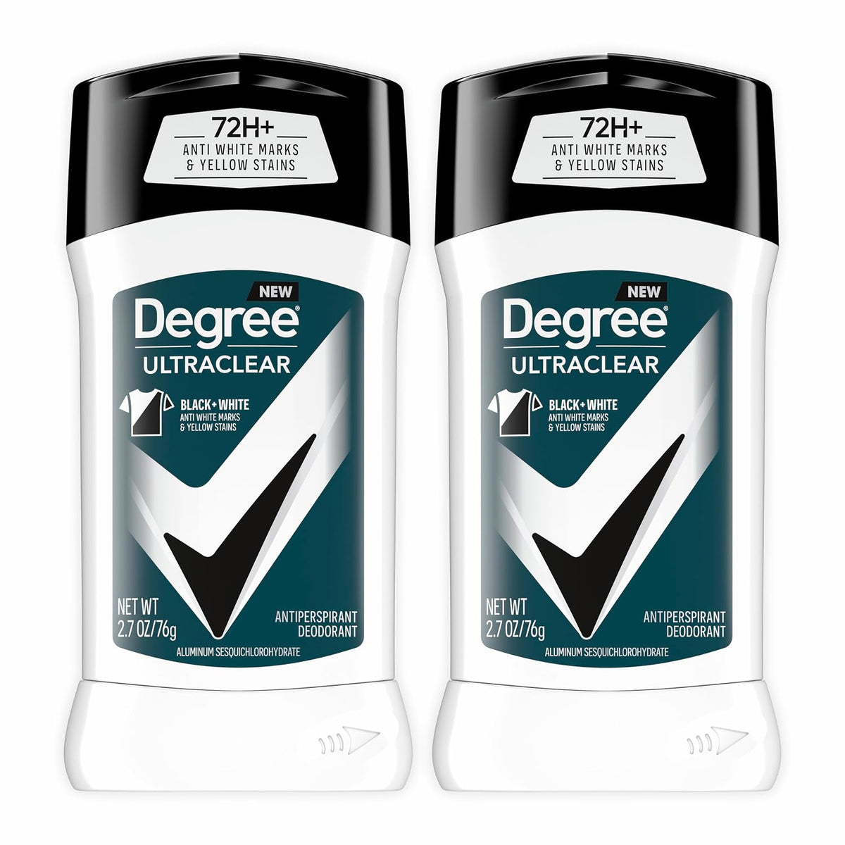 미국직구 디그리 울트라클리어 데오드란트 2팩 Degree Men UltraClear Antiperspirant Deodorant, 72-Hour, 2.7 oz(76g), 2 Count
