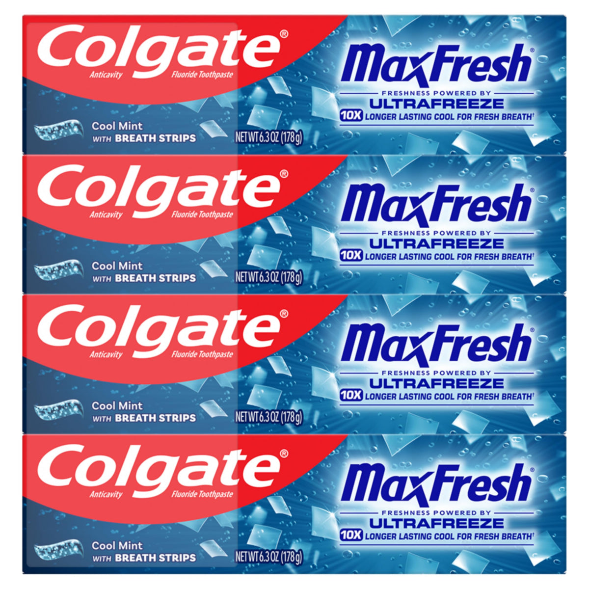 미국직구 콜게이트 맥스프레시 치약 6.3oz(179g) 4팩 무료배송 / Colgate MaxFresh Fluoride Toothpaste