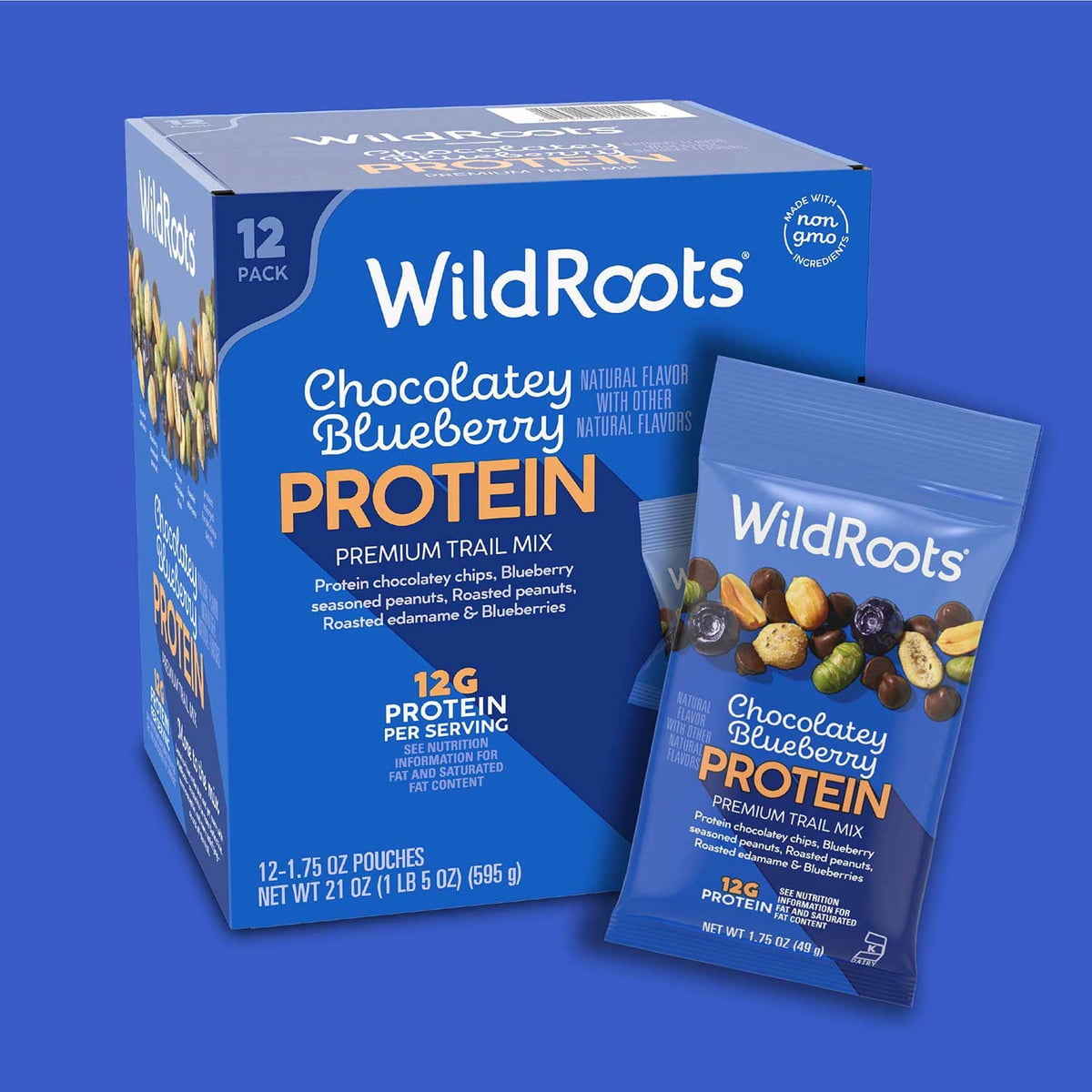 미국직구 WildRoots Chocolatey Blueberry 초콜릿 50g / WildRoots Chocolatey Blueberry Protein Singl 5