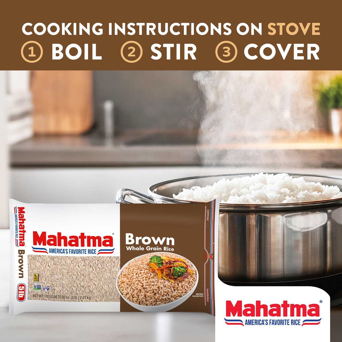 미국직구 Mahatma Brown Rice / Mahatma Brown Rice, 5 lb. 4