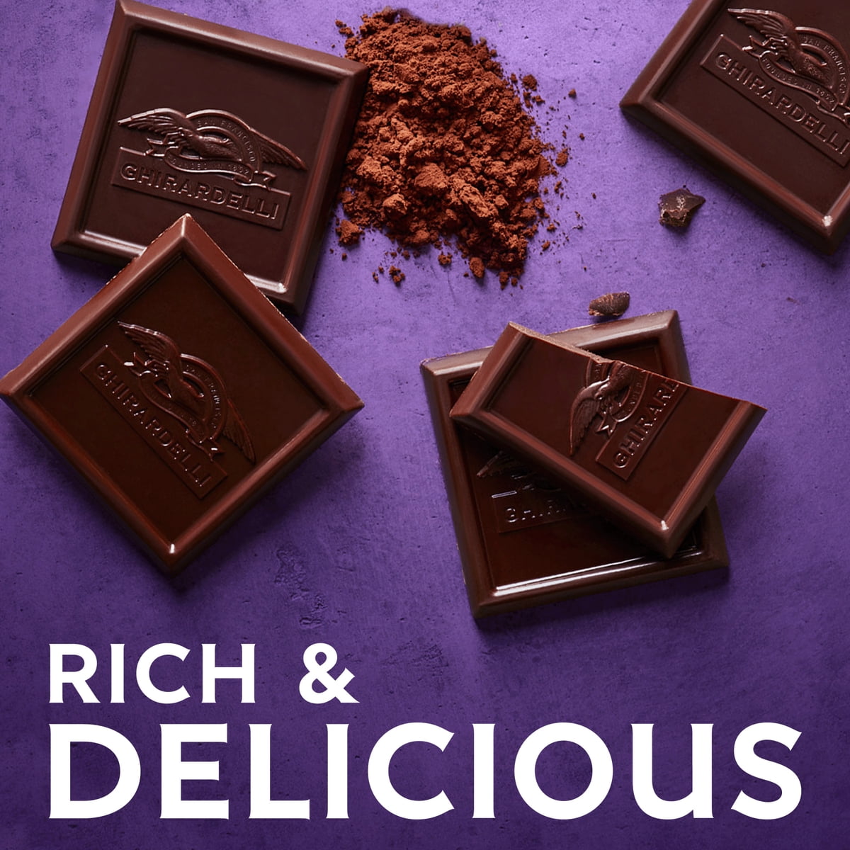 미국직구 GHIRARDELLI 초콜릿 99g / GHIRARDELLI Premium Dark 72% Cacao Dark Chocolate Bar, 99g Bar 3