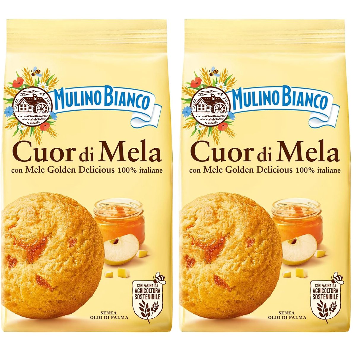 미국직구 3 Pack 과자 250g 3팩 / 3 Pack | 2 Count - Mulino Bianco Cuor Di Mela 250g (250G) Authent 2