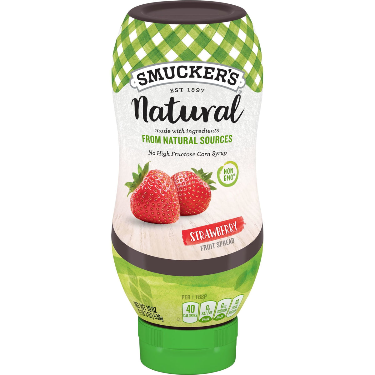 미국직구 스머커스 (3 pack)  Natural Strawberry Squeezable Fruit Spread, 19 oz