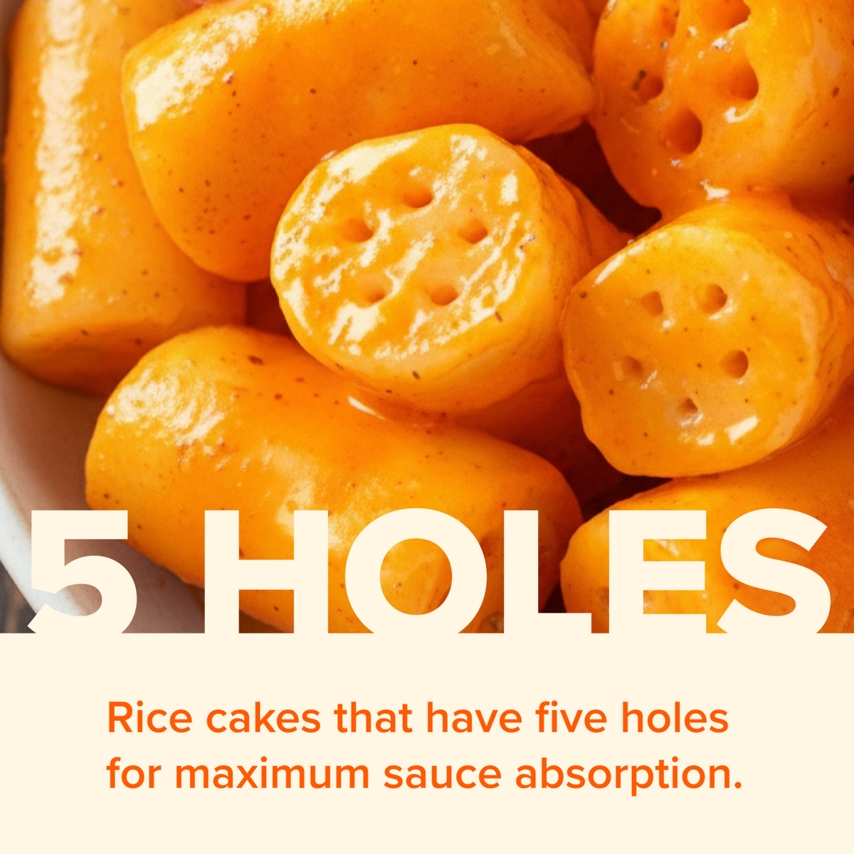 미국직구 Five Holes Topokki 112g 2팩 / Five Holes Topokki Spicy Carbonara Flavor, Instant Korea 5