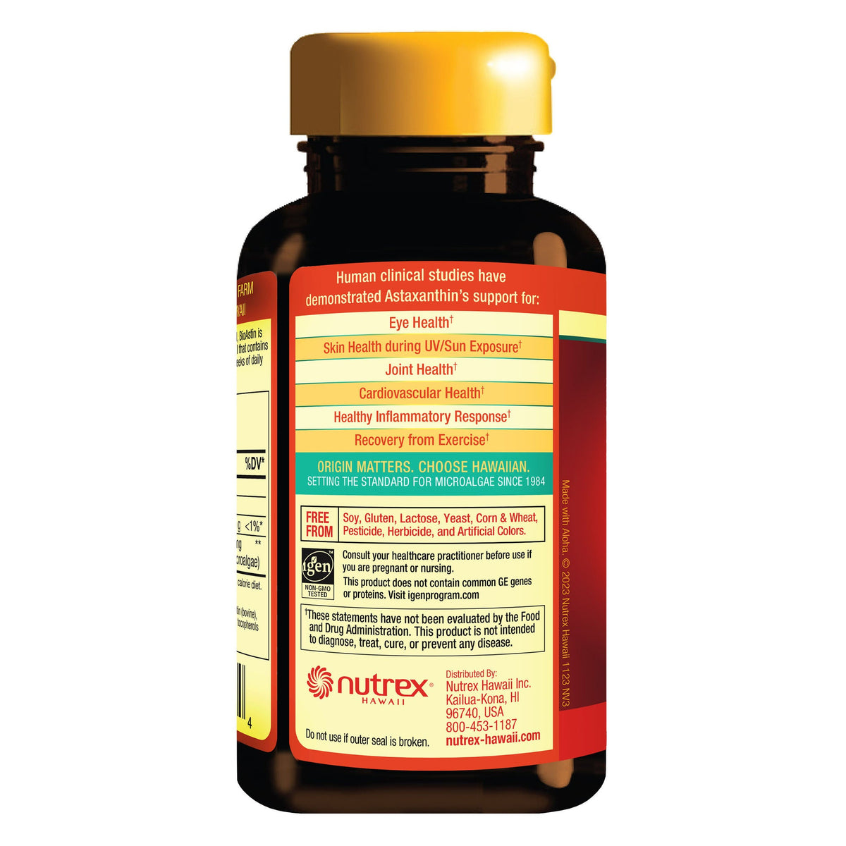 미국직구 영양제 BioAstin Hawaiian Astaxanthin 12 mg, 120 Softgels