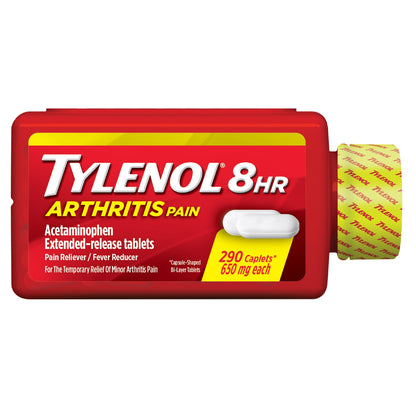 미국직구 타이레놀 8시간 관절 650mg Tylenol 8 Hour Arthritis & Joint Pain Extended-Release Acetaminophen 650 mg, 290 Caplets