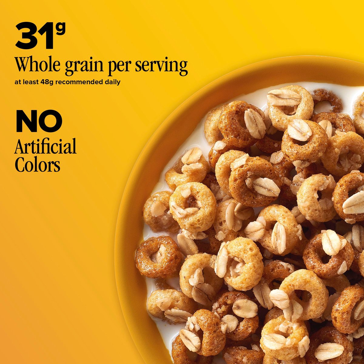 미국직구 Cheerios Oat Crunch 680g 2팩 / Cheerios Oat Crunch Oats 'N Honey Breakfast Cereal, Fam 3