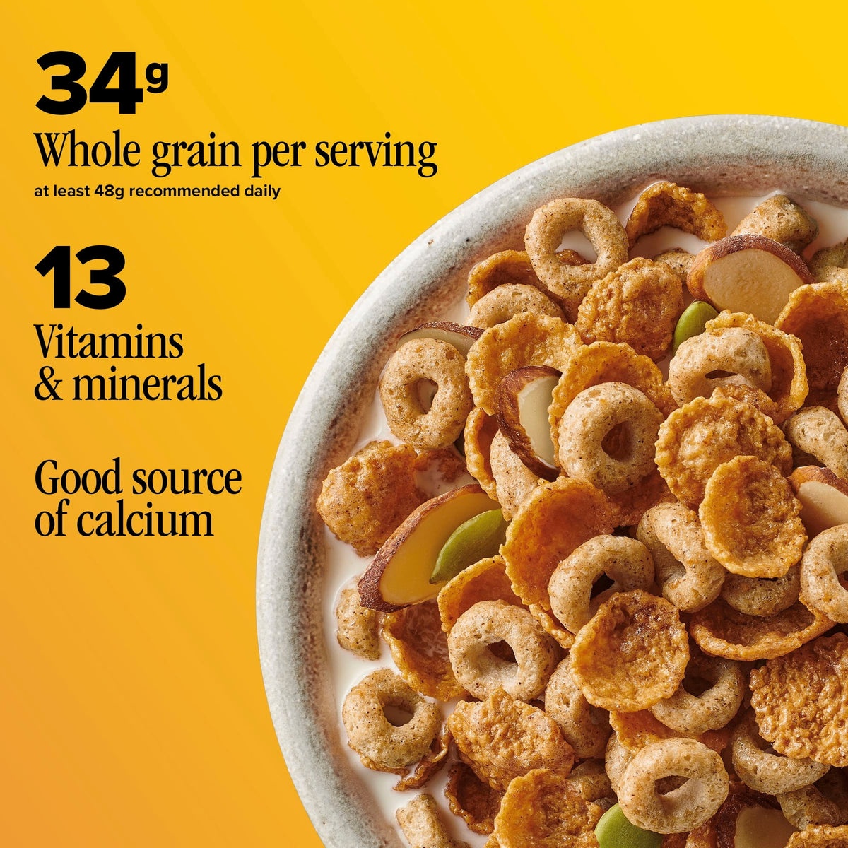 미국직구 치리오스 Hearty Nut Medley Breakfast Cereal, Maple Cinnamon, Family Size, 20 oz
