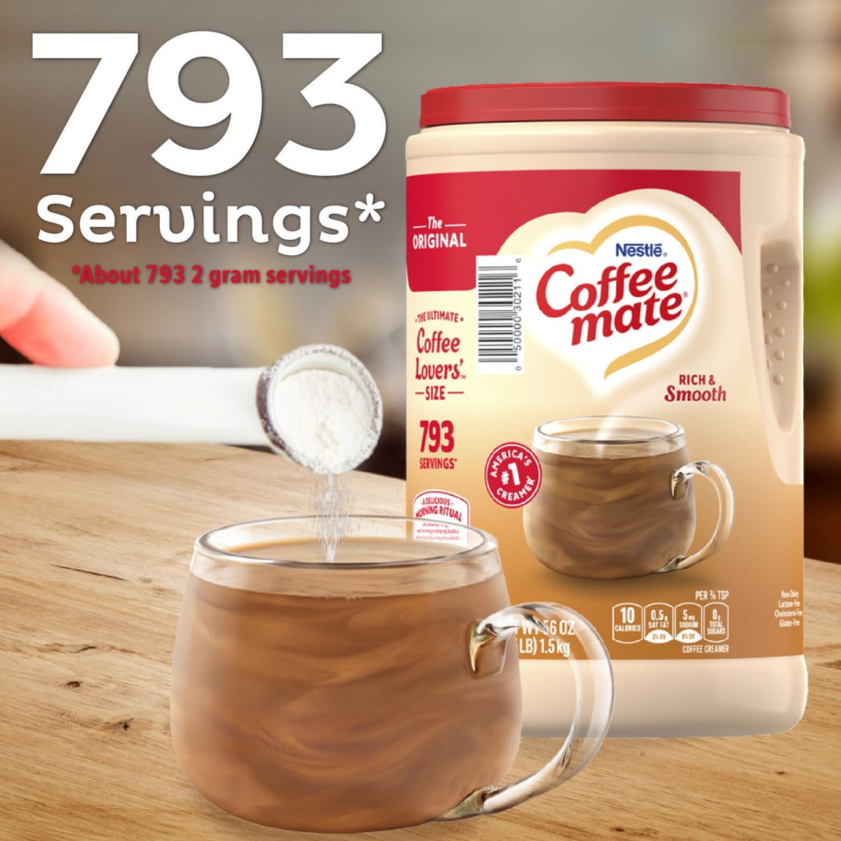 미국직구 Nestle 커피 1.7L / Nestle Coffee mate Original Powdered Coffee Creamer, 1.7L 5