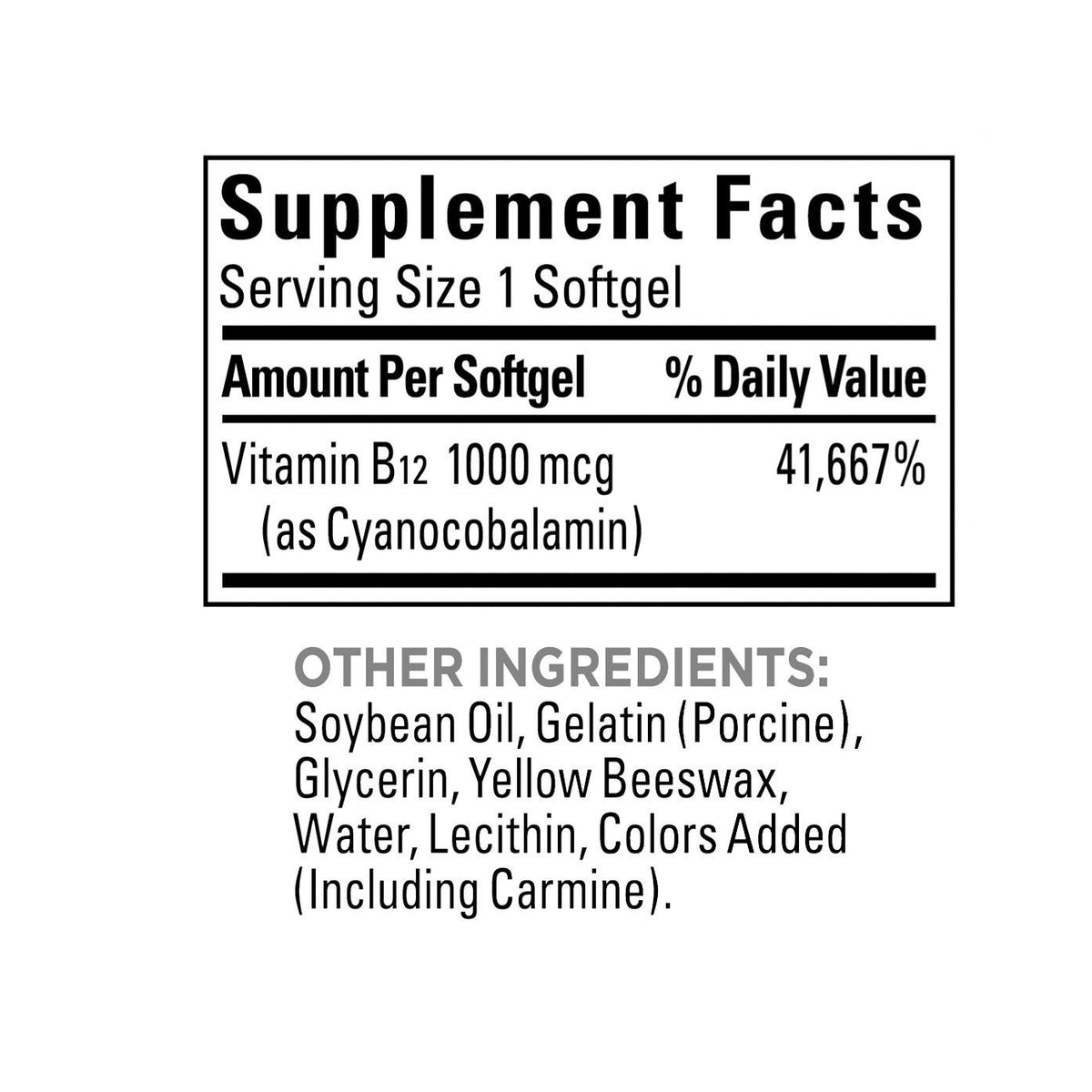 미국직구 네이처메이드 비타민B Nature Made Vitamin B12 1000 mcg., 400 Softgels