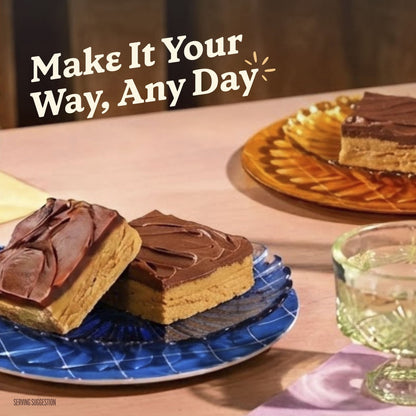 미국직구 베티크로커 REESE'S Peanut Butter No Bake Bars Mix With HERSHEY’S Frosting, 17.3 oz