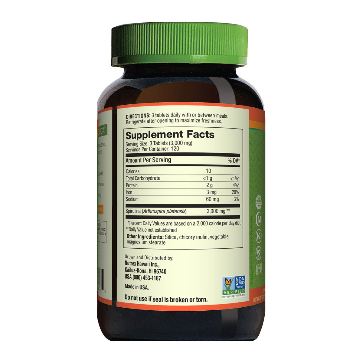미국직구 영양제 Pure Hawaiian Spirulina 3000 mg, 360 Tablets