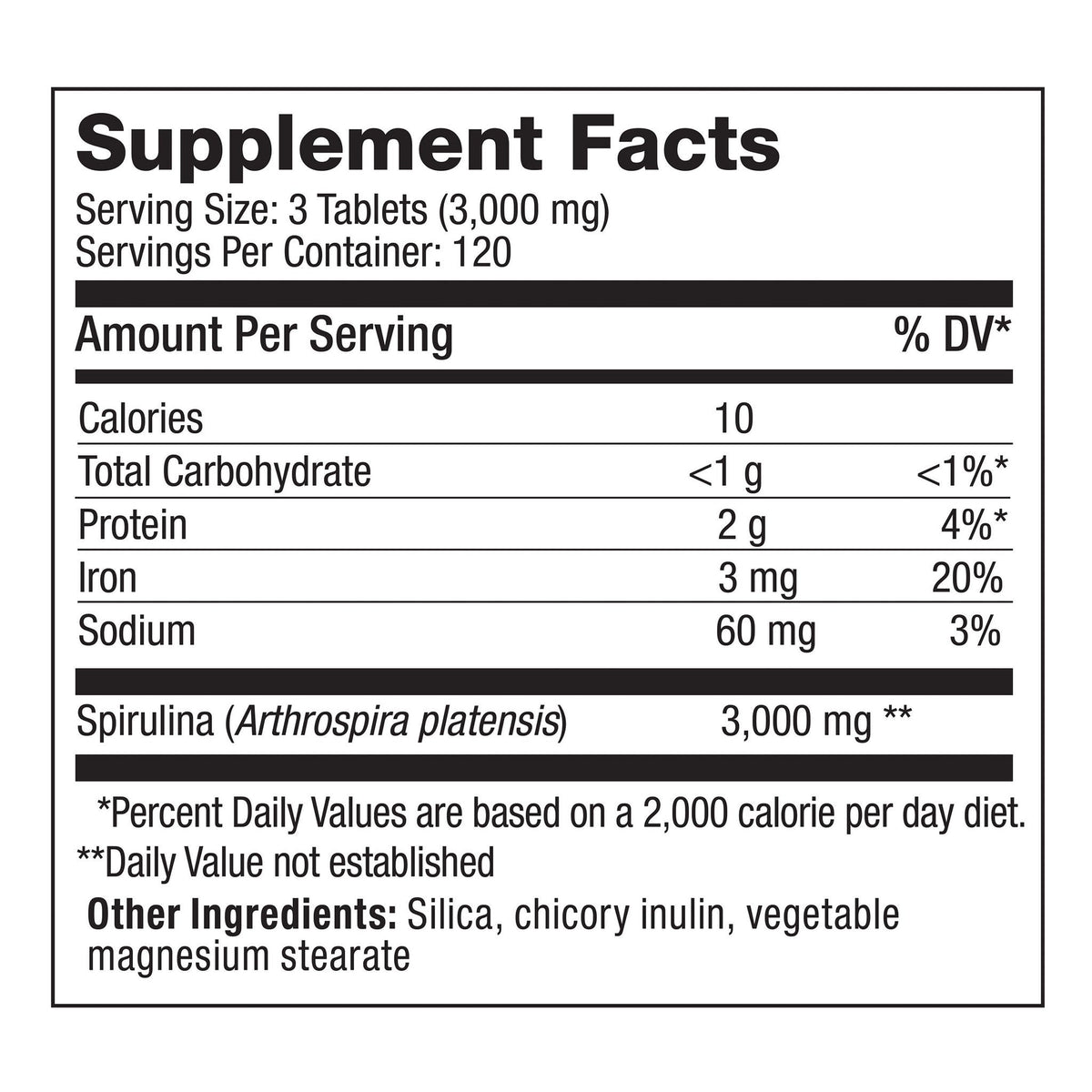 미국직구 영양제 Pure Hawaiian Spirulina 3000 mg, 360 Tablets